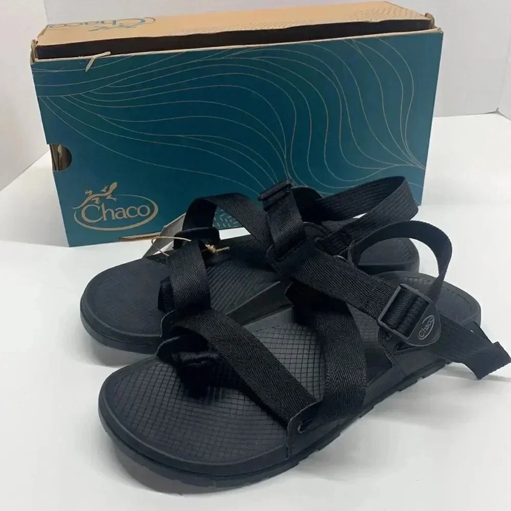 Chaco Low Down 2 Sandal Shoes Open Toe Strappy Black New NWT Men's Size 13